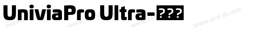 UniviaPro Ultra字体转换